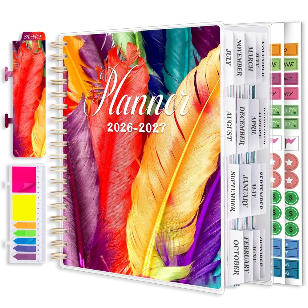 Planner 2026-2027 Colorful Spiral Bound